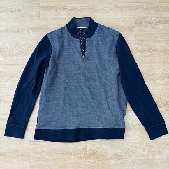 Men's Ted Baker Navy Sweater - Picture 1 of 5